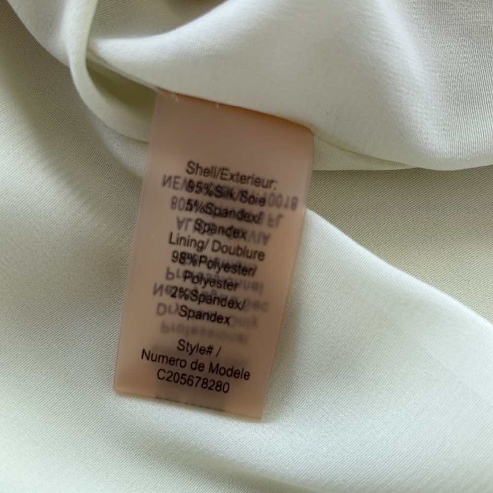 Alice + Olivia 100% silk slip yellow satin dress/pajama size small - Picture 13 of 17